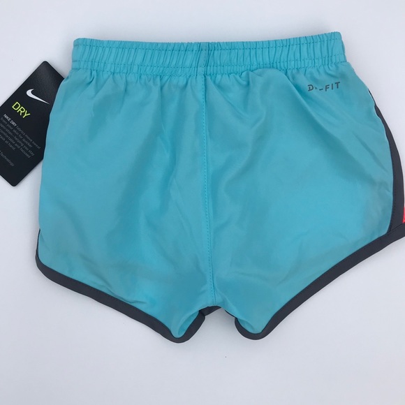 Girls Toddler aqua blue Nike running shorts - Picture 3 of 7